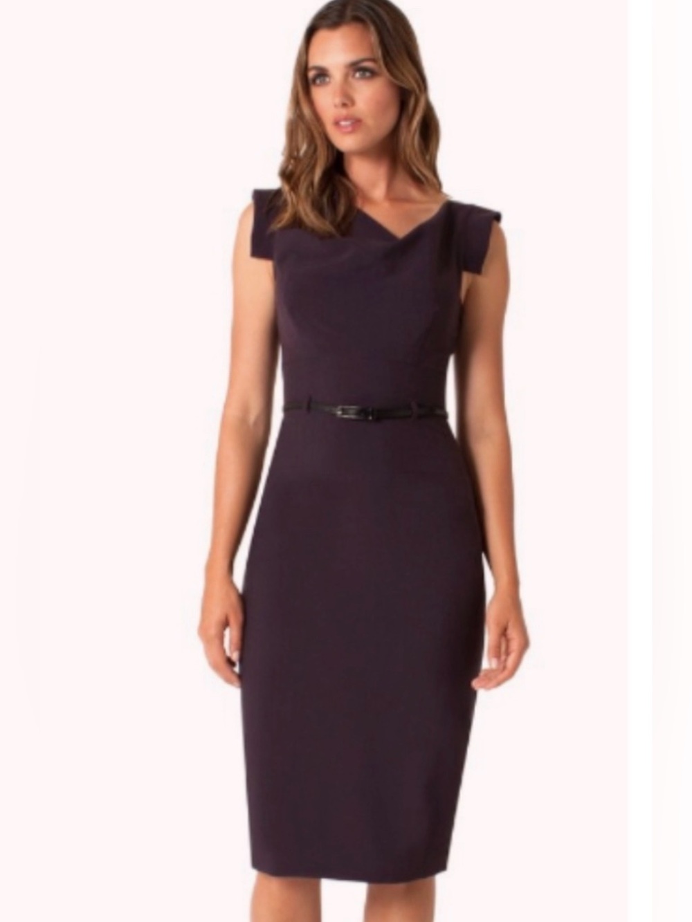 Black Halo Brown Jackie O Sheath Dress (runs small)